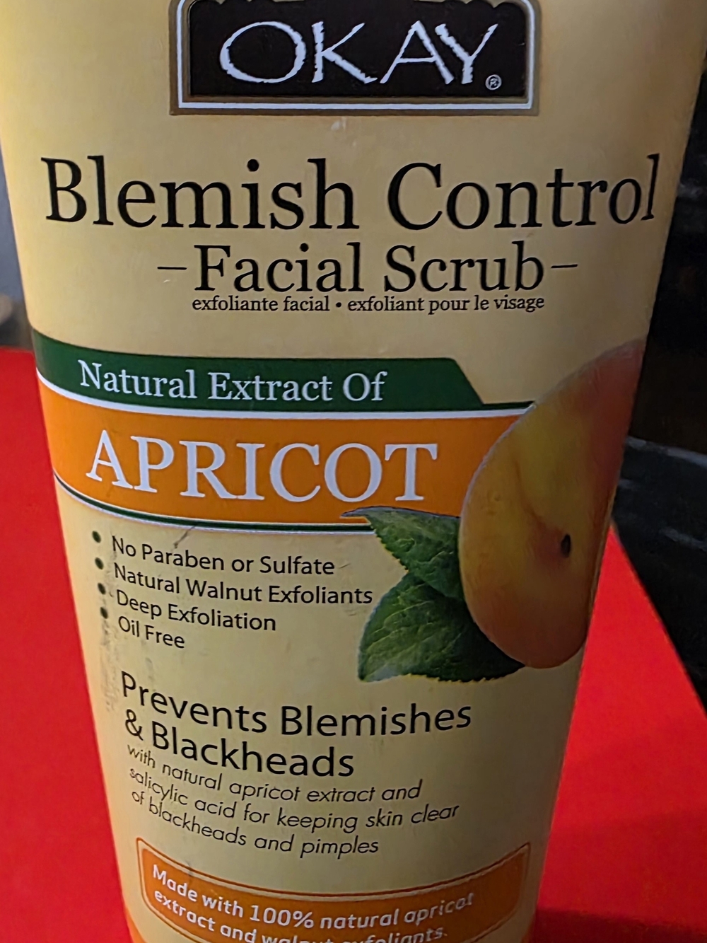 Apricot Blemish Control Facial Scrub - Apricot